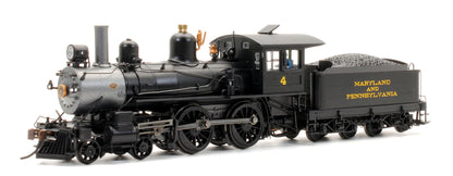 Pre-Owned 'Maryland & Pennsylvania' 4-4-0 Modern America Alco Richmond Steam Locomotive #4 - DCC Fitted