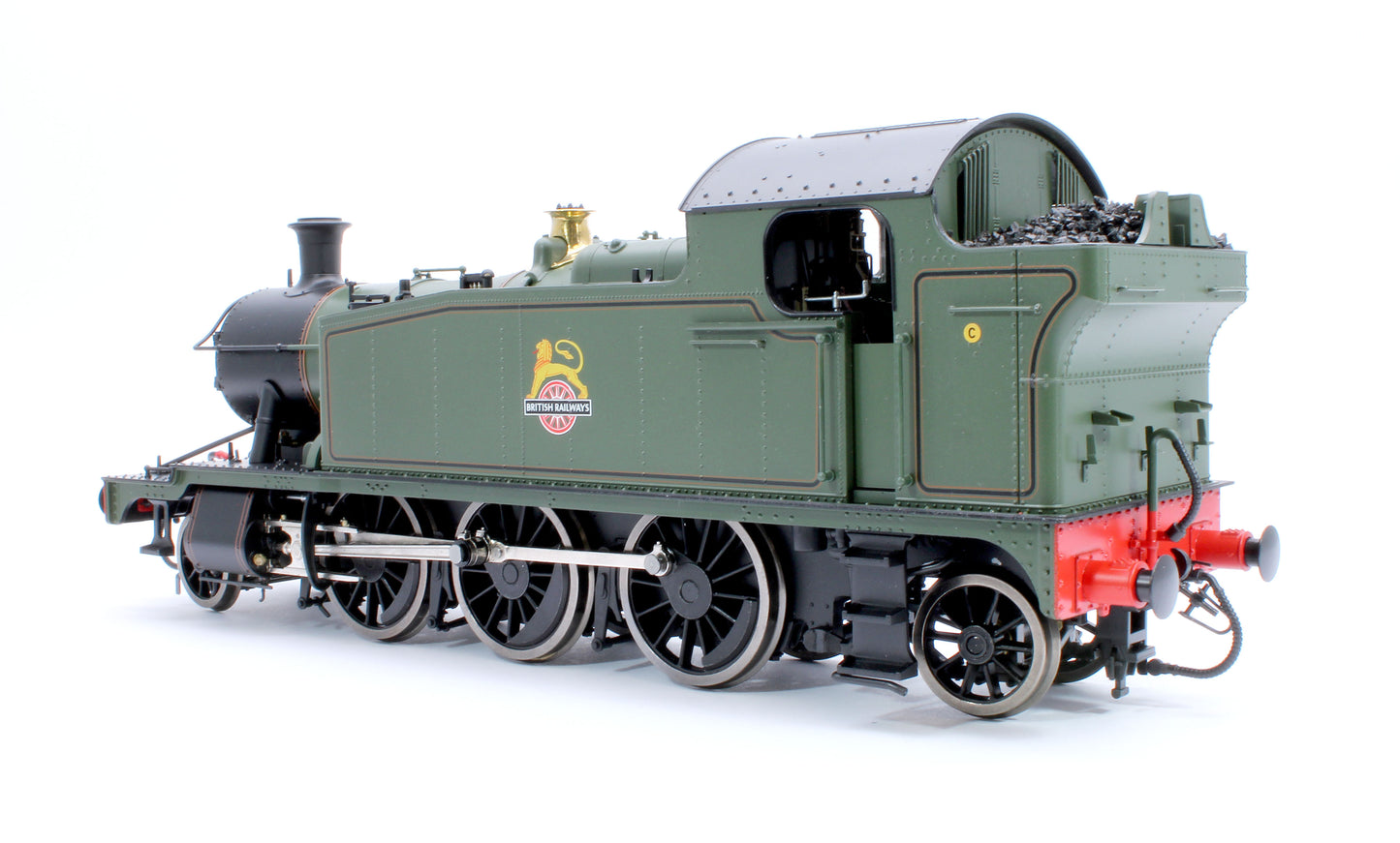 Class 55xx 2-6-2 BR Early Crest BR Lined Green Unnumbered Steam Locomotive