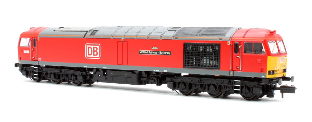 Class 60 60100 'Midland Railway Butterley' DB Cargo Diesel Locomotive - DCC Sound