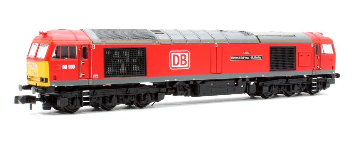 Class 60 60100 'Midland Railway Butterley' DB Cargo Diesel Locomotive - DCC Sound