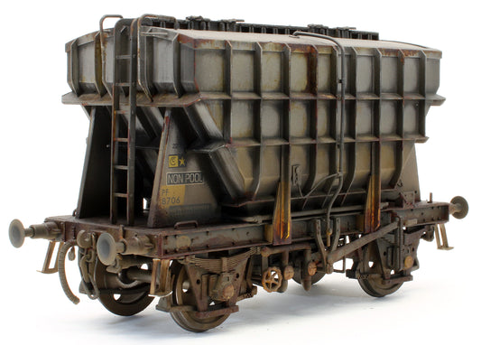 E3004BDW Bespoke Weathered Presflo Wagon Plain Grey 8706 (TOPS) - Deluxe Finish