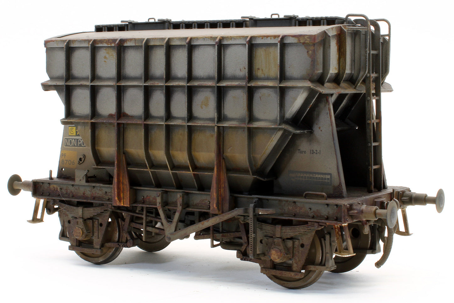E3004BDW Bespoke Weathered Presflo Wagon Plain Grey 8706 (TOPS) - Deluxe Finish