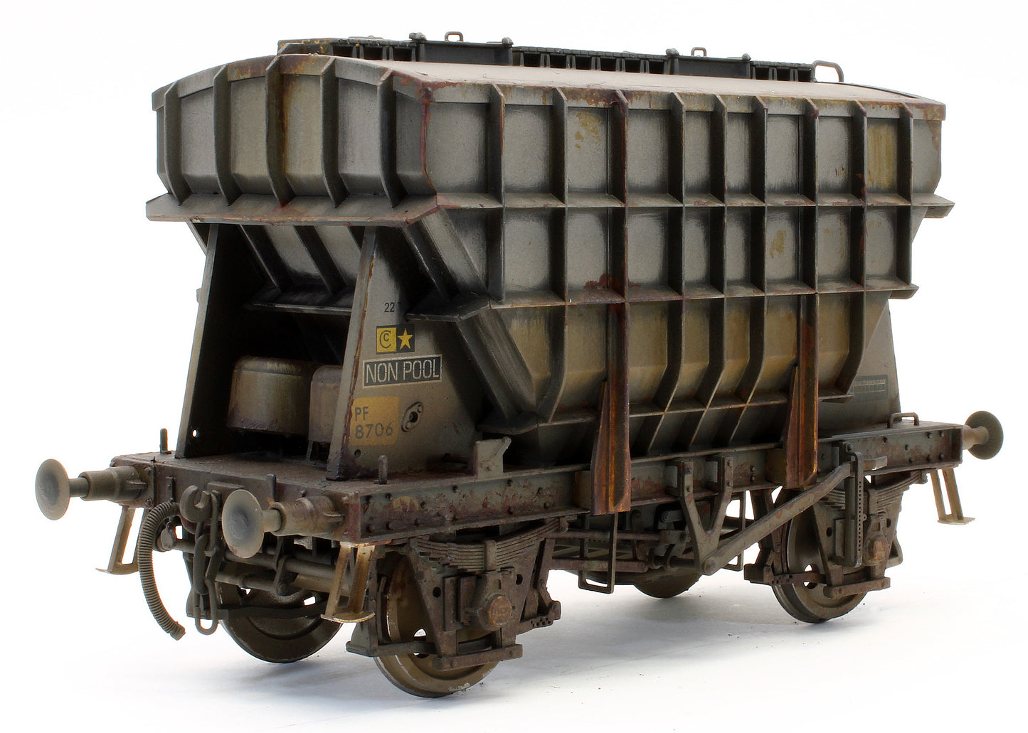 E3004BDW Bespoke Weathered Presflo Wagon Plain Grey 8706 (TOPS) - Deluxe Finish