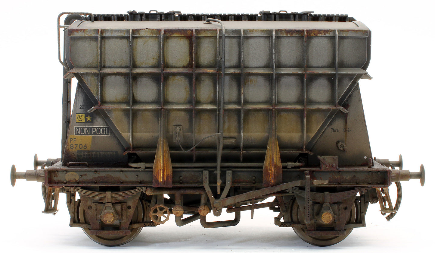 E3004BDW Bespoke Weathered Presflo Wagon Plain Grey 8706 (TOPS) - Deluxe Finish