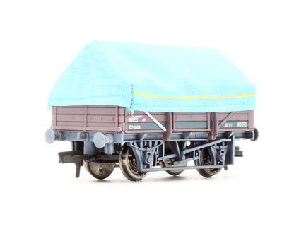 Pre-Owned 5 Plank China Clay Wagon With Hood BR Brown 'B743156' - Weathered