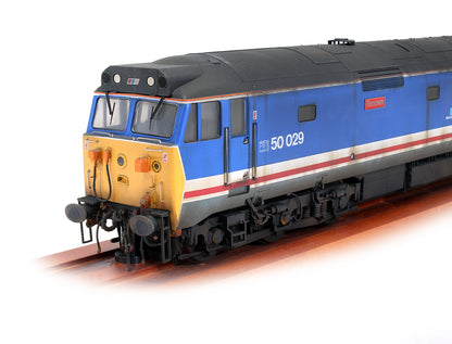 Pre-Owned Class 50 029 'Renown' Revised Network SouthEast Diesel Locomotive - Custom Weathered