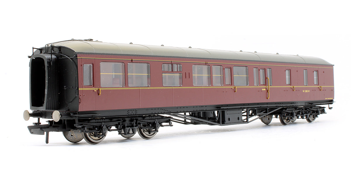 Pre-Owned BR Maroon Hawksworth Brake 3rd Class Coach 'W2185W'