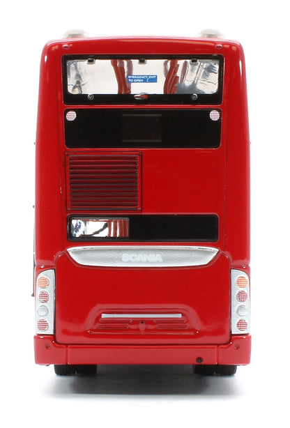 UKBUS0078 Scania OmniCity Double Decker Bus All Plain Red