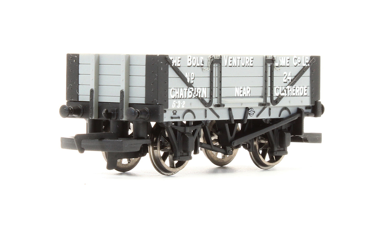 Pre-Owned 4 Plank Open Wagon 'The Bold Venture Lime Co Ltd' No.24