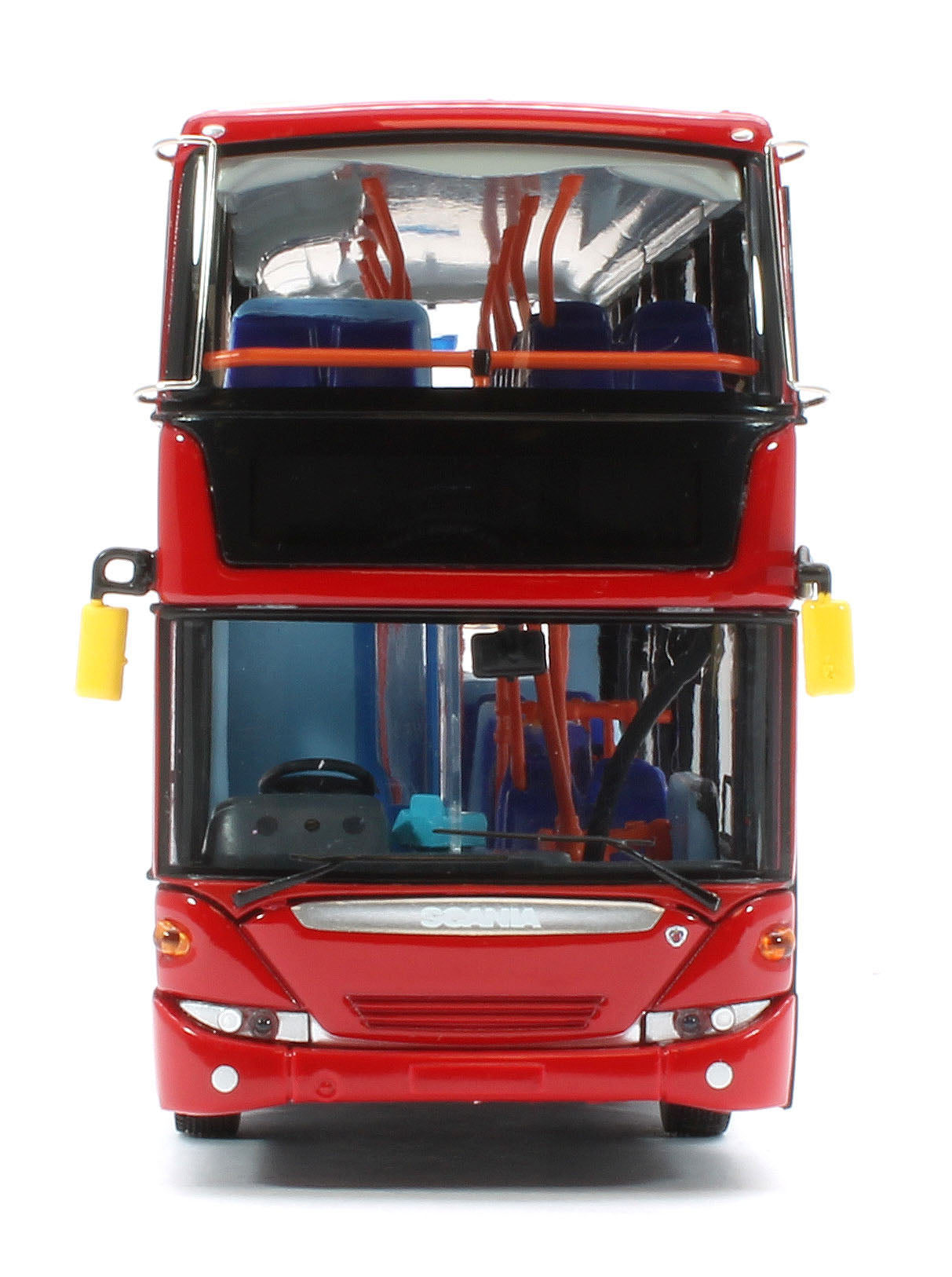 UKBUS0078 Scania OmniCity Double Decker Bus All Plain Red