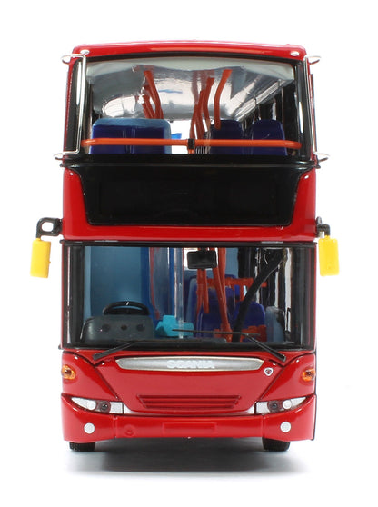 UKBUS0078 Scania OmniCity Double Decker Bus All Plain Red