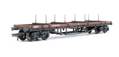 Pre-Owned Bogie Bolster Wagon BR Bauxite - Weathered