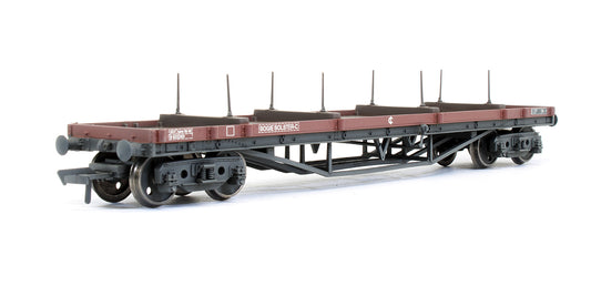 Pre-Owned Bogie Bolster Wagon BR Bauxite - Weathered