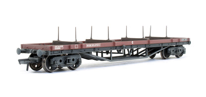 Pre-Owned Bogie Bolster Wagon BR Bauxite - Weathered