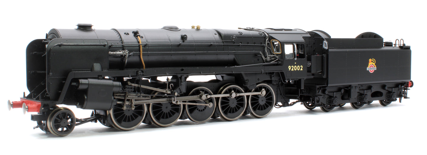 Class 9F 2-10-0 92002 BR Black Early Emblem Steam Locomotive