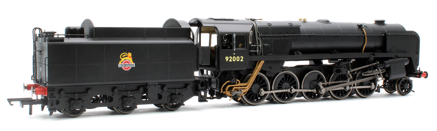 Class 9F 2-10-0 92002 BR Black Early Emblem Steam Locomotive