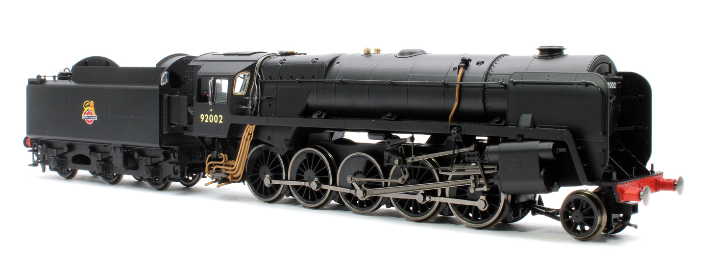 Class 9F 2-10-0 92002 BR Black Early Emblem Steam Locomotive