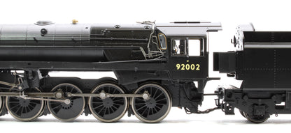 Class 9F 2-10-0 92002 BR Black Early Emblem Steam Locomotive