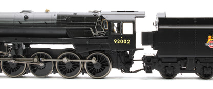 Class 9F 2-10-0 92002 BR Black Early Emblem Steam Locomotive