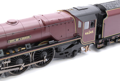 Class Princess Coronation 4-6-2 46245 'City of London' BR Maroon Steam Locomotive