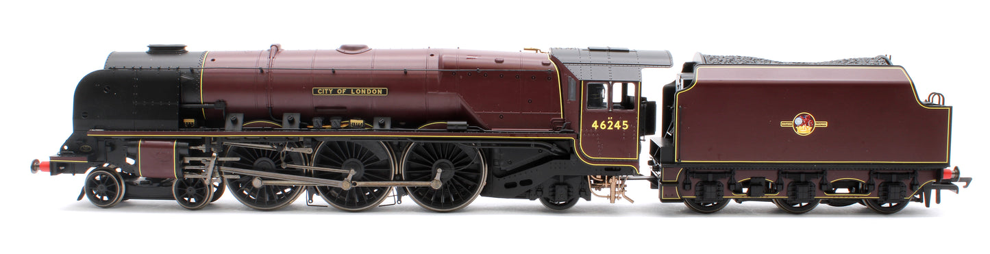 Class Princess Coronation 4-6-2 46245 'City of London' BR Maroon Steam Locomotive