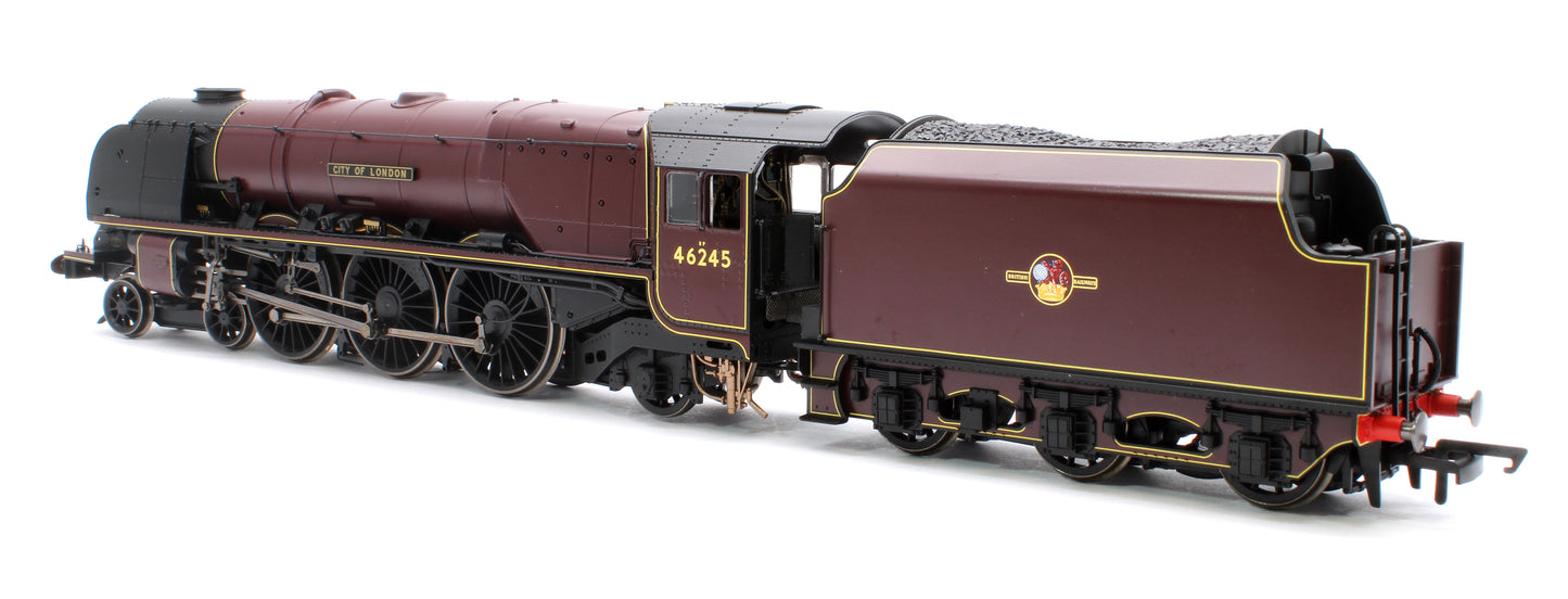 Class Princess Coronation 4-6-2 46245 'City of London' BR Maroon Steam Locomotive