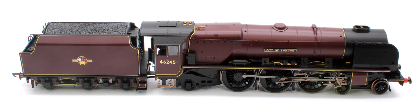 Class Princess Coronation 4-6-2 46245 'City of London' BR Maroon Steam Locomotive