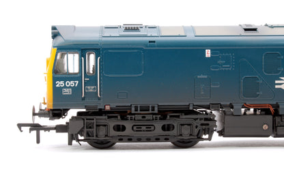 Class 25/1 25057 BR Blue Diesel Locomotive - DCC Sound & Weathered