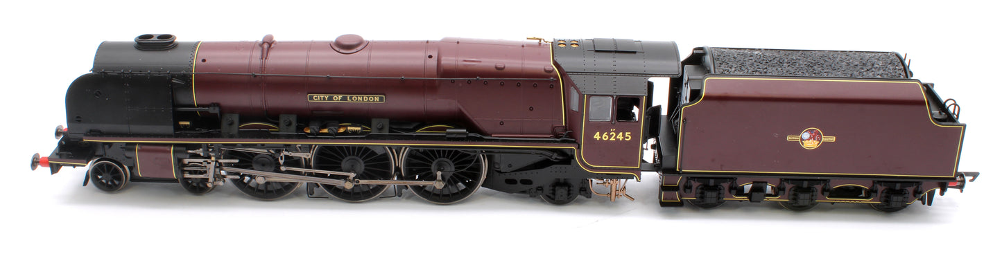 Class Princess Coronation 4-6-2 46245 'City of London' BR Maroon Steam Locomotive