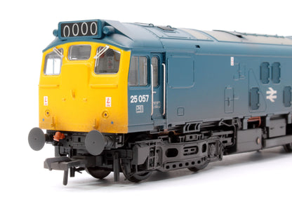 Class 25/1 25057 BR Blue Diesel Locomotive - DCC Sound Deluxe & Weathered