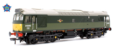 Pre-Owned Class 25/2 D5282 in BR Two Tone Green livery with Small Yellow Panel Diesel Locomotive