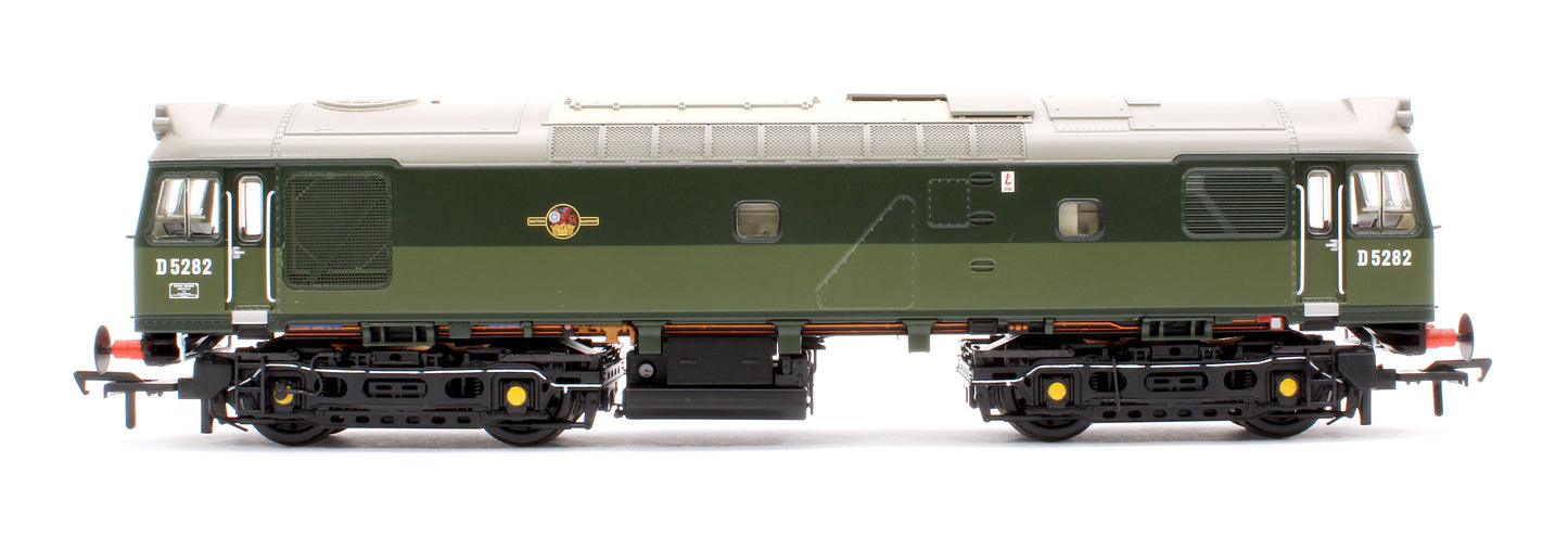 Class 25/2 D5282 in BR Two Tone Green livery with Small Yellow Panel Diesel Locomotive