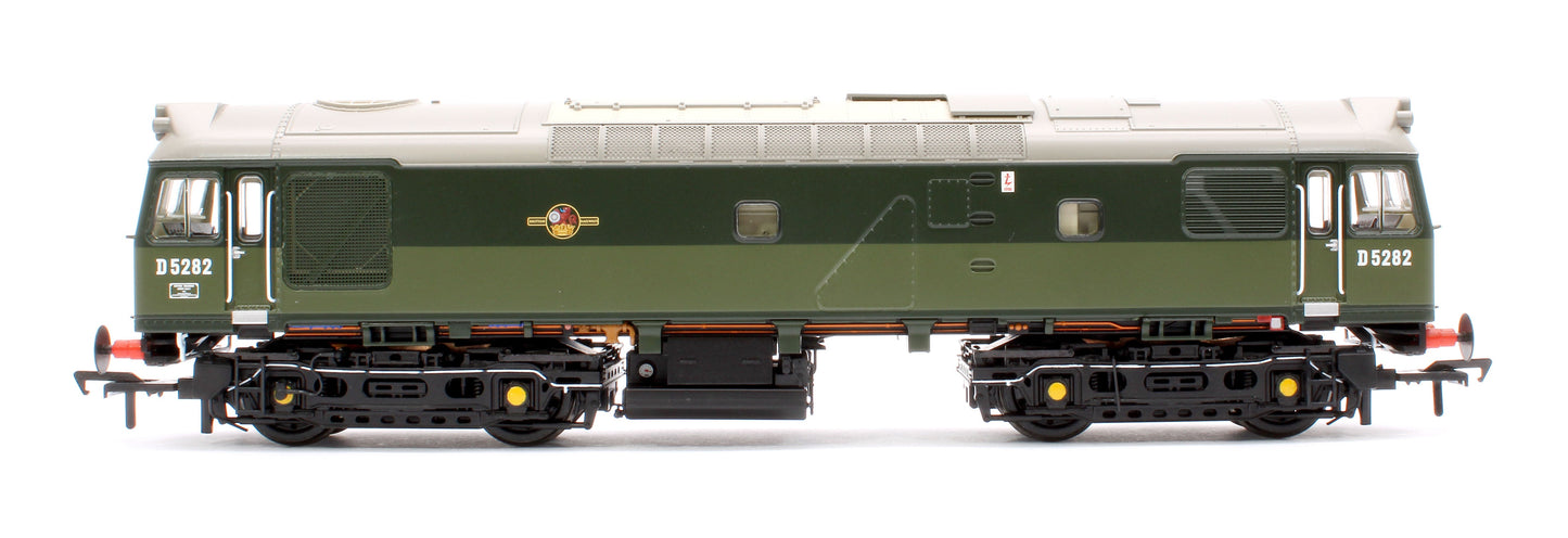 Pre-Owned Class 25/2 D5282 in BR Two Tone Green livery with Small Yellow Panel Diesel Locomotive