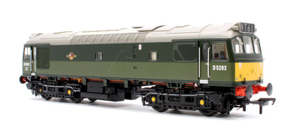 Pre-Owned Class 25/2 D5282 in BR Two Tone Green livery with Small Yellow Panel Diesel Locomotive