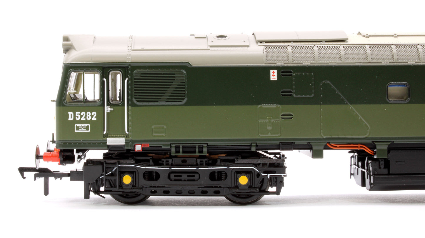 Pre-Owned Class 25/2 D5282 in BR Two Tone Green livery with Small Yellow Panel Diesel Locomotive