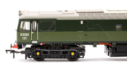 Class 25/2 D5282 in BR Two Tone Green livery with Small Yellow Panel Diesel Locomotive - DCC Sound Deluxe