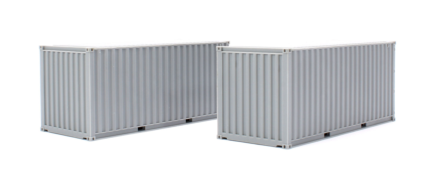 20 Ft Container Twin Pack Unpainted