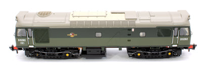 Class 25/2 D5282 in BR Two Tone Green livery with Small Yellow Panel Diesel Locomotive - DCC Sound Deluxe