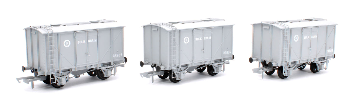 CIE Bulleid Bulk Grain Wagon - Grey (CIE Roundel era) - Pack 1