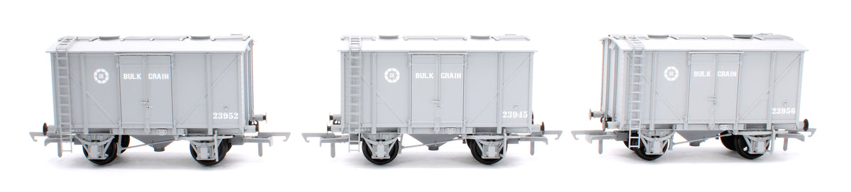 CIE Bulleid Bulk Grain Wagon - Grey (CIE Roundel era) - Pack 1
