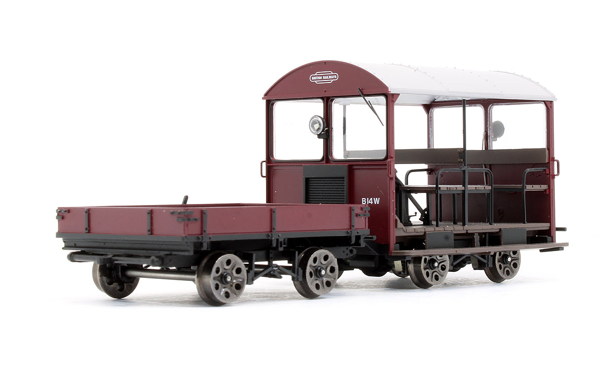 Pre-Owned Wickham Trolley & Trailer BR Maroon B14W (DCC Sound Fitted)