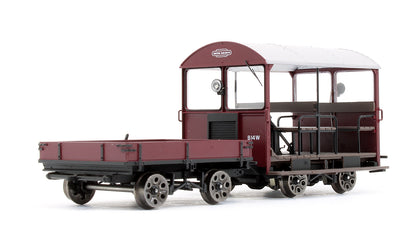 Pre-Owned Wickham Trolley & Trailer BR Maroon B14W (DCC Sound Fitted)