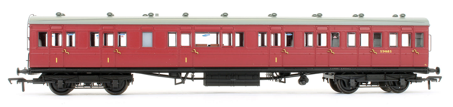 Pre-Owned Rake of 3 SE&CR BR Crimson 60' Birdcage Coaches