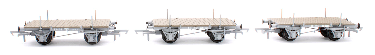 CIE LB Flat Wagon - Flying Snail/Roundel - Pack 1