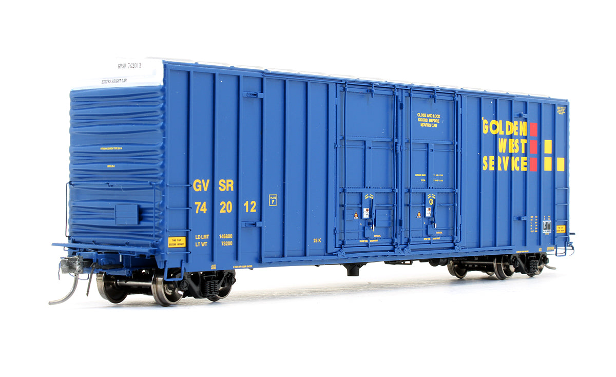 Pre-Owned FMC Gunderson Brothers 6089cf 50' High Cube Double Plug Door Box Car GVSR B-70-43 Repaint 1996+ - Road #742012