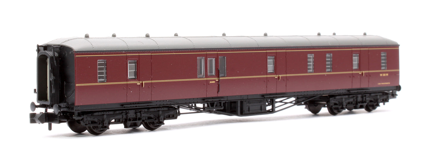 GWR Hawksworth Full Brake BR Maroon W318W