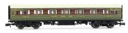Pre-Owned Southern Maunsell High Window Lined Olive Green 6 Coach Set #456