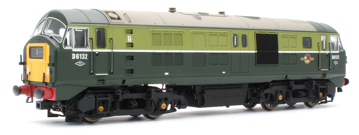 4D-014-006D Class 29 D6132 BR Two Tone Green (Small Yellow Panel) Diesel Locomotive - DCC Fitted