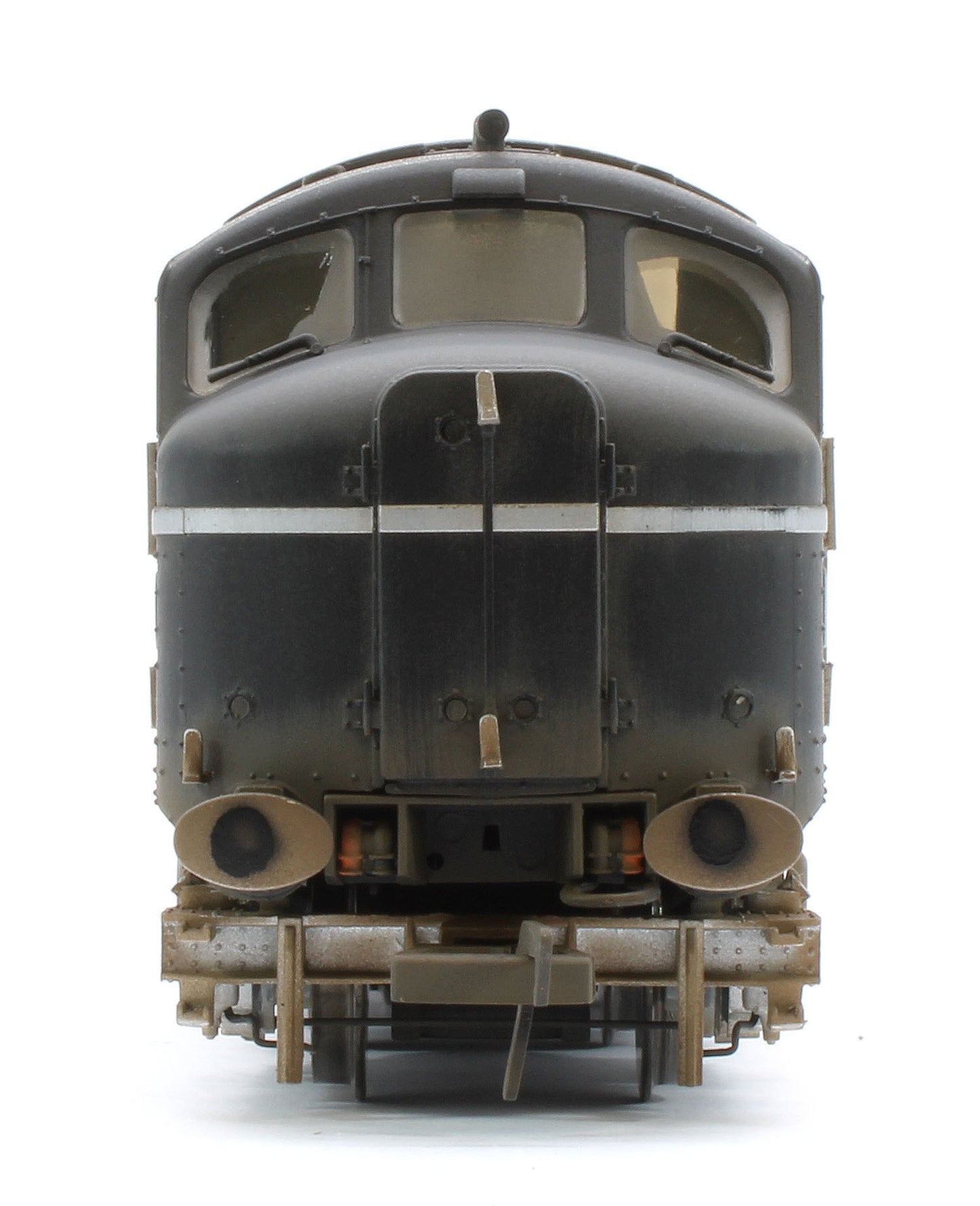 31-999ZW Bespoke Weathered LMS 10000 Black & Chrome With LMS Lettering Diesel Locomotive - Medium Weathered