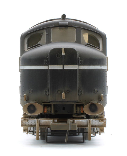31-999ZW Bespoke Weathered LMS 10000 Black & Chrome With LMS Lettering Diesel Locomotive - Medium Weathered